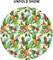 Hawaiian Tropical Flower Round Tablecloth Washable Reusable Decoration Table Cover